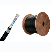 Cables de comunicación de tendido subterráneo Cable de fibra óptica monomodo para exteriores blindado antiroedores GYFTA53