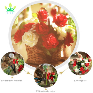 <span class=keywords><strong>Rosas</strong></span> <span class=keywords><strong>Rojas</strong></span> de Seda de Tacto Realista, Flores Individuales con Tallo Largo, Ramos para Bodas y Graduaciones, <span class=keywords><strong>Rosas</strong></span> Artificiales Realistas - Product Image 5