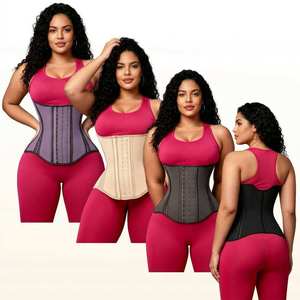 Corset de maintien et de mise en forme pour femme, personnalisé, en latex naturel respirant, avec rembourrage effet soie glacée, pour le sport et le fitness - Product Image 3