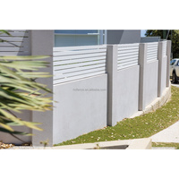 Pagar Aluminium Horizontal Berkualitas Tinggi untuk Privasi Taman, Pagar Aluminium Dekoratif untuk Privasi Luar Ruangan, Pagar Aluminium DIY