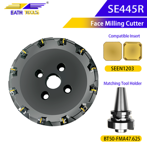 Tête de coupe boulochage de précision à 45 ° SEEN1203 disque de fraise à <span class=keywords><strong>face</strong></span> lame JN 45 degrés 445 fraisage à <span class=keywords><strong>face</strong></span> indexable - Product Image 1