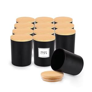 Tarro <span class=keywords><strong>de</strong></span> vidrio para aromaterapia <span class=keywords><strong>de</strong></span> 7oz y 10oz, para Navidad, Pascua, fiestas, recipiente vacío para velas, tarro <span class=keywords><strong>de</strong></span> vidrio con tapas <span class=keywords><strong>de</strong></span> bambú - Product Image 6