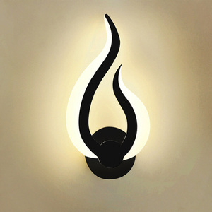 Interior Modern Decor <b>Wall</b> <b>Lights</b> Indoor Acrylic LED <b>Wall</b> <b>Sconce</b> with Art Flame Shape Warm White Lamps Dimmable for Hotel Home - Product Image 3