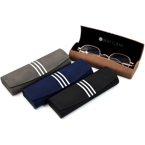 Bestclean sang trọng <span class=keywords><strong>handmade</strong></span> kính quang học lưu trữ Trường hợp Chất lượng cao PU da từ Kính mắt bao bì hộp - Product Image 1