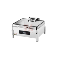 Chauffe-Plat Numérique Tactile LED Liyunda en Acier Inoxydable – Maintien au Chaud des Aliments 24 Heures pour Buffets et Traiteurs