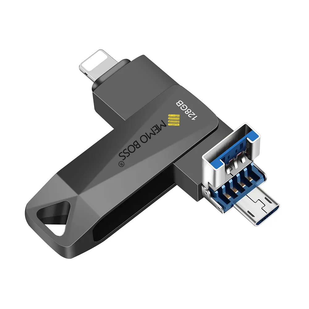 สินค้าส่งเสริมการขาย USB 3.0 OTG USB แฟลชไดรฟ์สำหรับโทรศัพท์มือถือ Android 3 IN 1 USB หน่วยความจำแฟลช