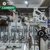 Machine d'enrobage de profilés en bois PUR de qualité supérieure, machine d'enrobage de profilés pour le travail du bois, machine de revêtement PUR avec fondoir de colle