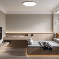 Système de lit tatami en bois robuste et durable avec armoire intégrée, bureau et rangement dissimulé pour chambre d'hôtel