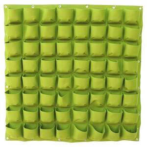 Maceta colgante vertical de tela para Exteriores de 12 bolsillos personalizada, bolsas de cultivo, bolsillo de fieltro para colgar en la pared para jardín y uso doméstico - Product Image 1