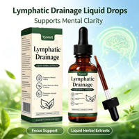 Gouttes liquides de drainage lymphatique en gros OEM ODM 60ml, complément alimentaire naturel à base de plantes, qualité alimentaire, saveur personnalisée, soutien mental