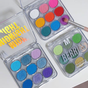 Paleta de Sombras de Ojos Miss <span class=keywords><strong>Lara</strong></span> Colorful de 9 Colores Mate y Perlados - Transparente, Fresco, Natural, No se Corre, Estilo Europeo Americano - Product Image 2