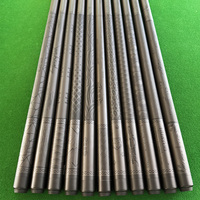 Queue de billard TuoYuan Série B en fibre de carbone, 1/2 pièce, fût en carbone pur et poignée à impression 3D flottante