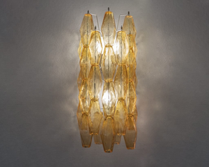 Đương Đại ý dài Murano thủy tinh hổ phách tường sconces - Product Image 1