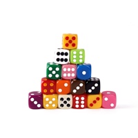 Jeu de société, 16MM, approvisionnement par points, en acrylique, couleur, point arrondi, numéro, pièce d'échecs