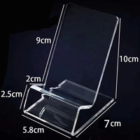 Support de tablette universel réglable en acrylique transparent moderne, étanche, portable, stable, pour bureau, emballage personnalisable