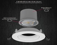 5W 12W Smart Downlight OEM ODM Spot Lumière Couleur Changeante Plafond Projecteur Intégré en 3 Couleurs
