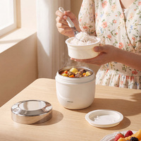 PINKAH NOUVEAU 890ML 30OZ Bouteille Isotherme Double Paroi en Acier Inoxydable Boîte à Lunch Récipient Alimentaire Bol à Soupe avec Cuillère et Sac