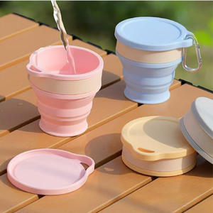 Taza Plegable de Silicona con Mosquetón, Botella de Agua Portátil para Camping, Taza de Viaje Retráctil de Grado Alimenticio - Product Image 3