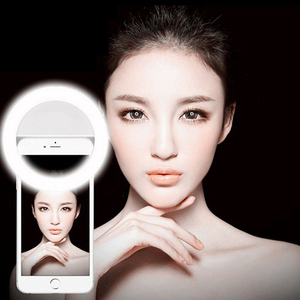 Selfie <span class=keywords><strong>Light</strong></span> Lens Smartphone LED <span class=keywords><strong>Ring</strong></span> Flash <span class=keywords><strong>Light</strong></span> téléphone Selfie Lamp Camera Lens freiser Versand Lumiere Phone Portable - Product Image 4