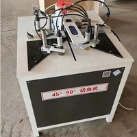 Machine de découpe d'angle multifonctionnelle à 90 et 45 degrés pour profilés en aluminium de portes et fenêtres avec moteur 380V/220V