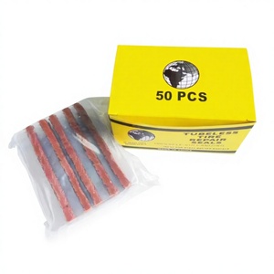 Lot de 50 mèches de réparation professionnelles en caoutchouc pour pneus tubeless – Idéal pour l'entretien et la réparation de voitures, camions, motos, VUS – Outil de garage et atelier – Pièce de rechange - Product Image 2
