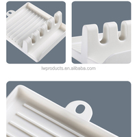Organisateur de rangement pour la cuisine, accessoires, supports en plastique pour couvercles de casseroles, étagères et repose-cuillères