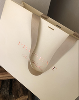 Großhandel Maßgefertigte Einkaufstaschen Markenlogo Einkaufstaschen Laden-Einkaufstaschen mit Griffen für Geschenkverpackungen