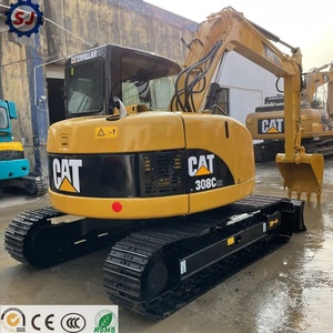 Miniexcavadora Caterpillar CAT308CR usada en venta, como nueva, excavadora de cadenas para paisajismo, construcción agrícola y equipo de obra. - Product Image 1