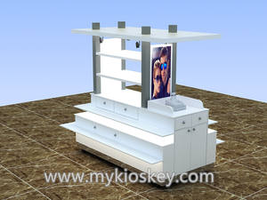 Soporte de <span class=keywords><strong>venta</strong></span> al por menor, accesorios modernos, diseño de carrito, contador de gafas de sol personalizado, RMU - Product Image 4