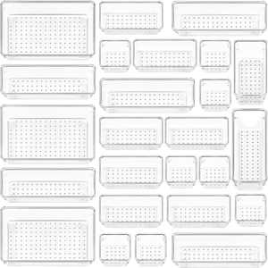 Organisateur de tiroir de bureau transparent en plastique, fournitures de bureau, cosmétiques, contrôle du désordre, séparateurs multi-sections, modèle USA 823 Usa - Product Image 5