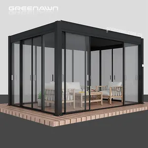 Aluminium Bioclimatic Design Outdoor Garden Pergola Gazebo Canopy