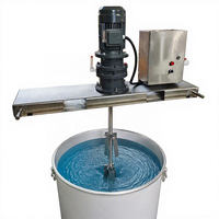 Mélangeur électrique spécial 1000L-ton pour fûts, mélange efficacement les revêtements chimiques/résines/encres. Moteur antidéflagrant en option