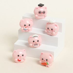 Resina tridimensionale KI Chuangshem, simpatico maialino, accessori fai da te, ornamenti per auto e scrivania - Product Image 4