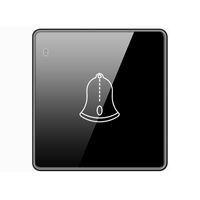 Prises murales noires en verre trempé LangYeao avec ports USB Type C et interrupteurs muraux 1/2/3/4 voies avec indicateur LED