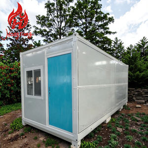 Düz römork 2 yatak odası lüks Predfabricated konteyner evler ile küçük ev römork kişisel kullanım garaj - Product Image 1