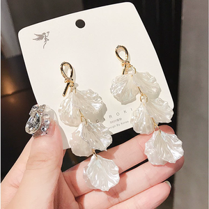 Tassel Shell Flower <strong>Knot</strong> <strong>Earrings</strong> <strong>Earrings</strong> Versatile Temperament <strong>Earrings</strong> Wholesale N240307 - Product Image 6