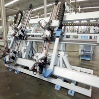 Machine de sertissage à 4 coins super intelligente 7,5 kW à commande PLC pour fenêtres et portes en aluminium, à pression hydraulique automatique