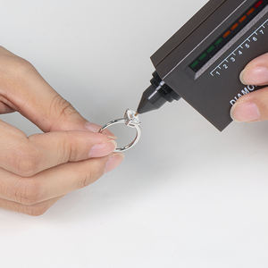 GRA认证纸牌祖母绿切割硅石戒指颜色5x 7毫米1.0ct纯银订婚承诺戒指 - Product Image 6