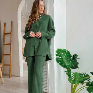Ensemble de pyjama d'été double couche ample et tendance pour femme - Product Image 3