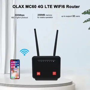 OLAX MC60 entsperrtes 4G LTE WLAN Modem CPE-Router Heim drahtloser Hotspot 4G CAT4 CAT6 Router mit Sim-Karten-Slot