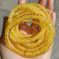 Gelang Manik-manik Abacus Batu Amber Alami Grosir untuk Perhiasan DIY Wanita Pria Hadiah