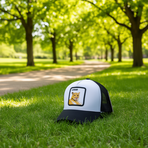 Cappello Trucker Coyote a 6 Pannelli in Tessuto a Rete Unisex Casual Primavera Estate Traspirante Impermeabile con Ricamo sul Pannello Frontale - Product Image 2