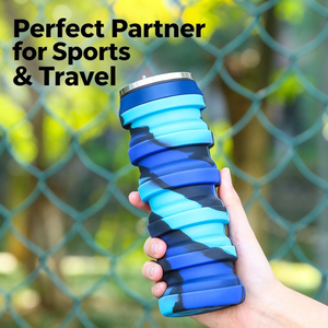 Botella de Agua Deportiva Plegable de Silicona de 480 ml con Forma de Lata de Refresco, Diseño Retráctil, a Prueba de Fugas, Reutilizable y Ecológica para Actividades al Aire Libre - Product Image 4