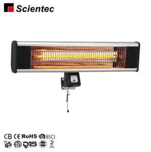 Riscaldatore per montaggio a parete con interruttore di disegno elettrico da 1800W di alta qualità riscaldatore per Patio a infrarossi per interni