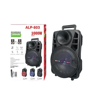 8 Inch High Performance Portable Wireless Outdoor Modern Rechargeable Commercial Speaker In Stock
