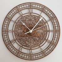 Jam Dinding Kayu Mandala Custom Laser-cut, Jam Dinding Kayu Buatan Tangan