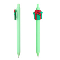 Stylo à bille créatif de style coréen Macaron, dessin animé coloré, renne de Noël, logo sportif promotionnel, encre multicolore 1,0 mm