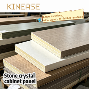 Panneau d'armoire en cristal de pierre noire <span class=keywords><strong>graphite</strong></span>, cuisine moderne, naturelle, fonctionnelle et design avec chêne fumé et vert sauge - Product Image 6
