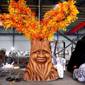 Arbre animatronique parlant personnalisable OEM pour parcs à thème intérieurs/extérieurs |   Attraction interactive parlante et animée pour stimuler le flux de visiteurs - Product Image 1
