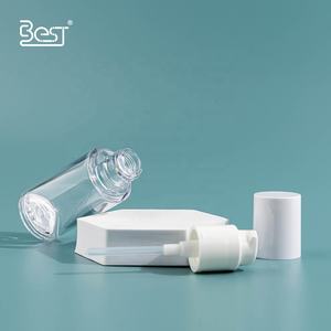 Emballage de toner de <span class=keywords><strong>poche</strong></span> de bouteille de sérum pour les <span class=keywords><strong>yeux</strong></span> vides 30ml 1oz conteneur de bouteille de fond de teint transparent avec pompe à lotion blanche - Product Image 5